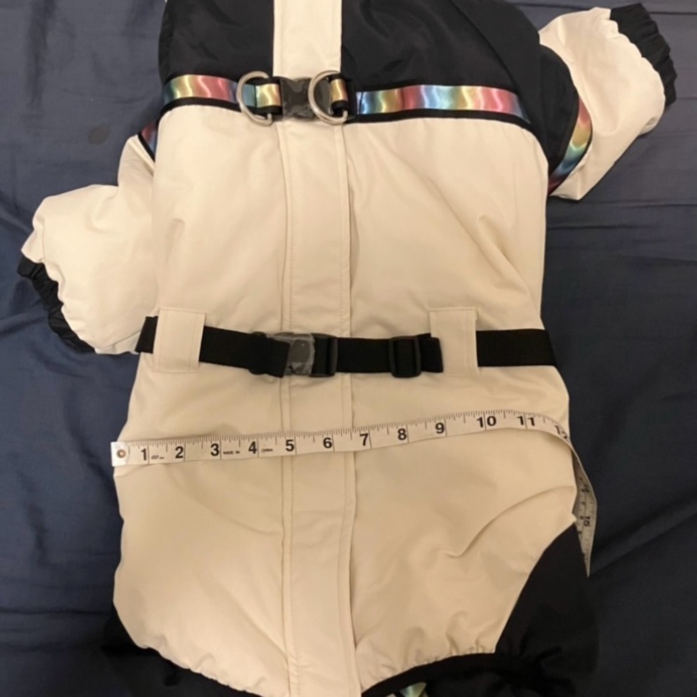 Stylish Black and White Dog Jacket